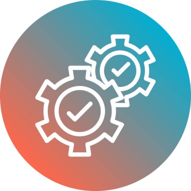 Teçhizat Web simgesi basit illüstrasyon