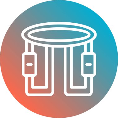 davul kutsal kişilerin resmi, vektör çizim