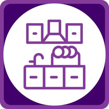 Modern bir simgenin vektör illüstrasyonu