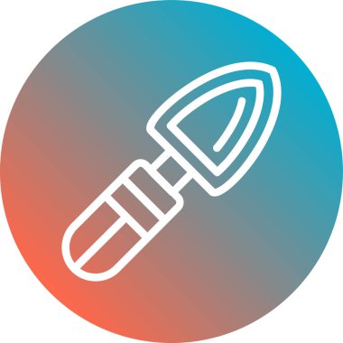 Roket. Web simgesi basit illüstrasyon