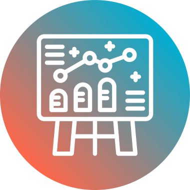 Analiz. Web simgesi basit illüstrasyon