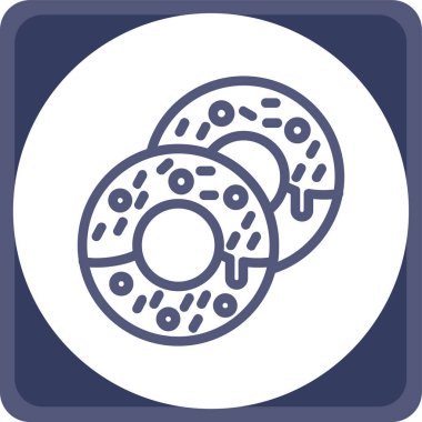 donut. Web simgesi basit tasarım