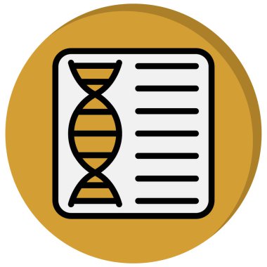 DNA molekülü vektör simgesi