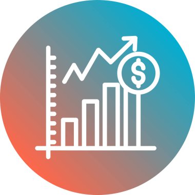 grafik simgesinin vektör illüstrasyonu