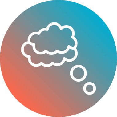 Eşsiz Bulut Vektör Satırı Simgesi