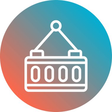 vektör oluşturma simgesi, basit illüstrasyon