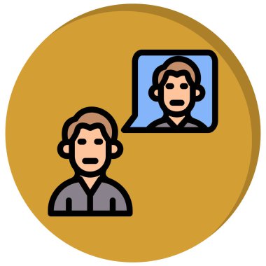 Bir kadın ve erkek ikonunun vektör çizimi