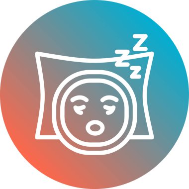 uyku modern simge, vektör illüstrasyon