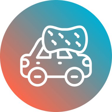 araba simgesi vektör illüstrasyonu