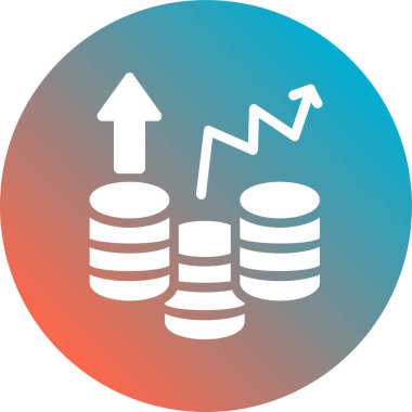 İş ve finans simgesinin vektör illüstrasyonu
