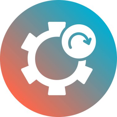 dişli simgesi vektör illüstrasyonu