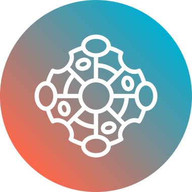 güzel kar tanesi vektör çizgisi simgesi