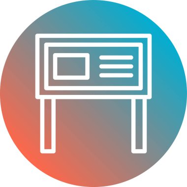 Modern eğitim ikonunun vektör illüstrasyonu