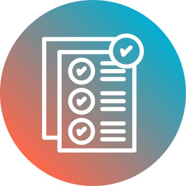 Belge simgesinin vektör illüstrasyonu