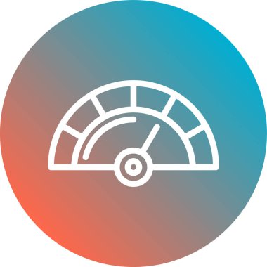 Hız göstergesi simgesinin vektör illüstrasyonu