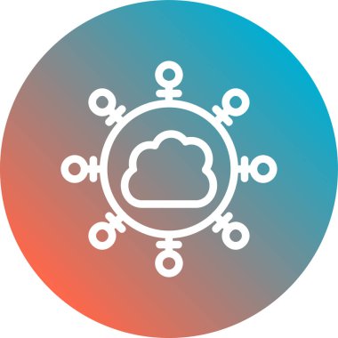 Bulut hesaplama. Web simgesi