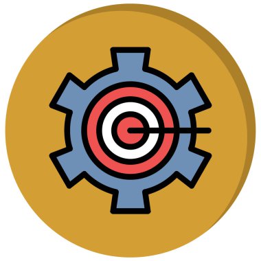 Hedef. Web simgesi basit tasarım