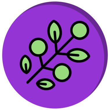 Yeşil yaprağın vektör illüstrasyonu