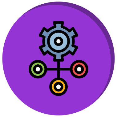 Modern bir simgenin vektör illüstrasyonu