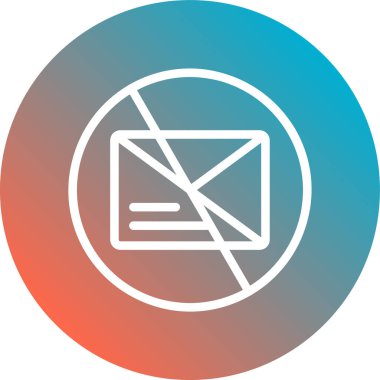 E- posta simgesi vektör illüstrasyonu