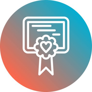 Rozet düz vektör simgesi