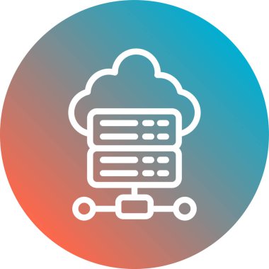 Bulut hesaplama. vektör illüstrasyonu