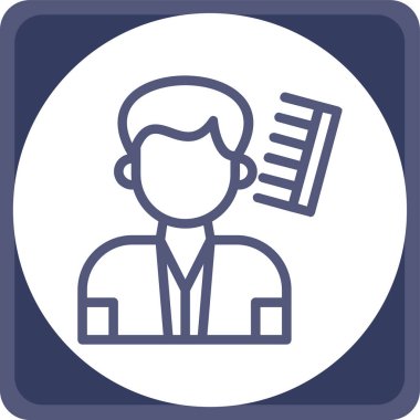 İş insanları simgesinin vektör illüstrasyonu