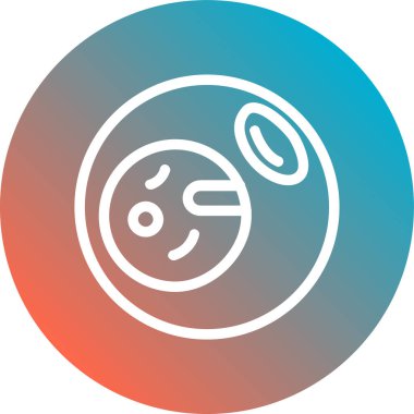 Modern tıbbi yüz simgesinin vektör çizimi