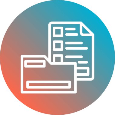 Belge simgesinin vektör illüstrasyonu