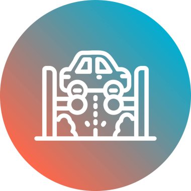 araba simgesi vektör illüstrasyonu