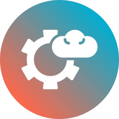 dişli simgesinin vektör illüstrasyonu