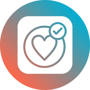 Uygulamanın vektör illüstrasyonu modern simge renkli vektör. güzel element aynı zamanda sevgi simgesi olarak da kullanılabilir.