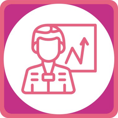 Bir kadın simgesinin vektör illüstrasyonu