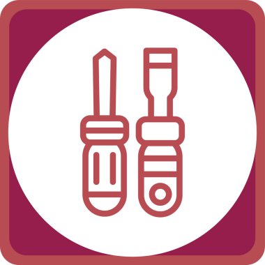 tornavida ikonu vektör çizimi