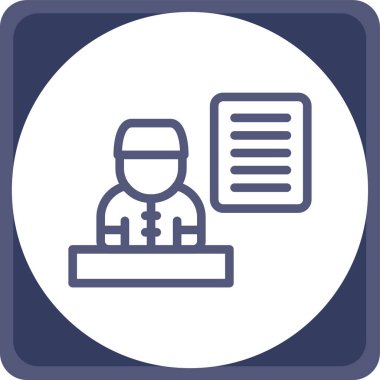 iş simgesi soyut arkaplanda izole edildi