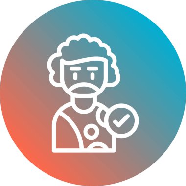 doktor simgesi, vektör illüstrasyonu