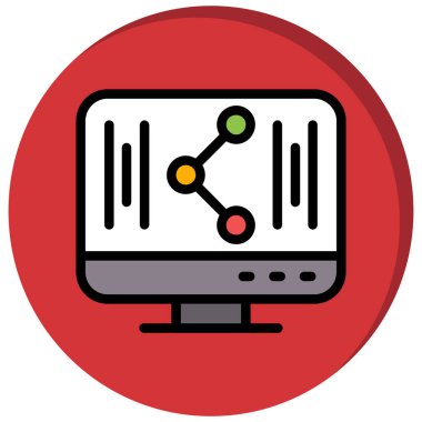 bilgisayar simgesi vektör illüstrasyonu
