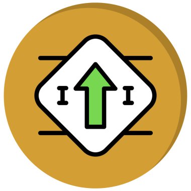 Ok. Web simgesi basit illüstrasyon