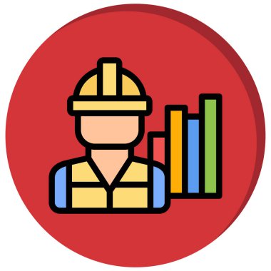 İnşaat işçisi vektör çizim