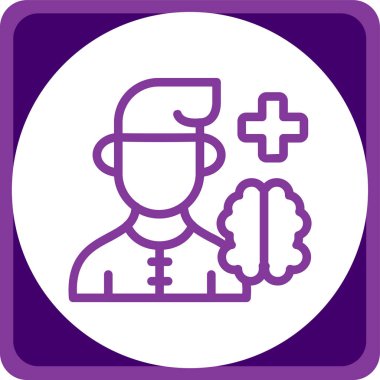 Hemşire hanım. Web simgesi basit tasarım