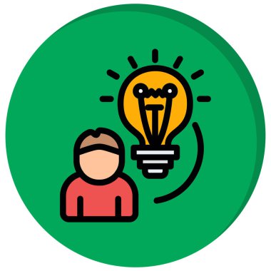 İnsan simgesinin vektör illüstrasyonu