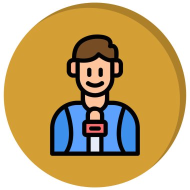 İş adamı simgesi vektör illüstrasyonu