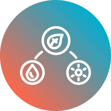 Güneş paneli simgesinin vektör illüstrasyonu