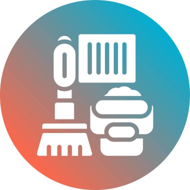 Fırça. Web simgesi basit tasarım