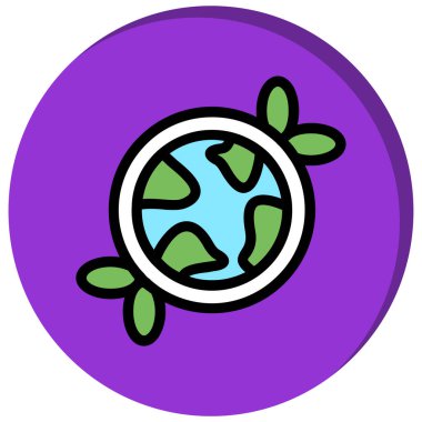 Küresel simge vektör illüstrasyonu