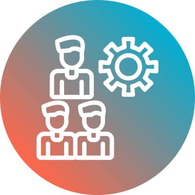 bir grup insan ikonu. vektör illüstrasyonu