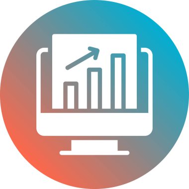 iş grafiği vektör simgesi