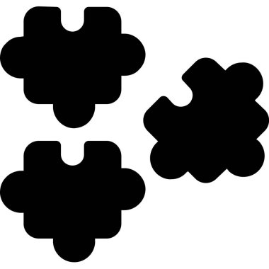 bulmaca parçaları simgesi seti