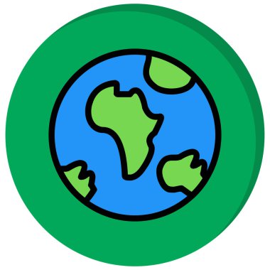 toprak simgesi vektör illüstrasyonu