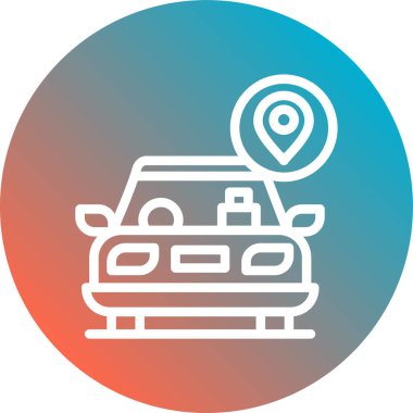 araba konumu simgesi simgesi